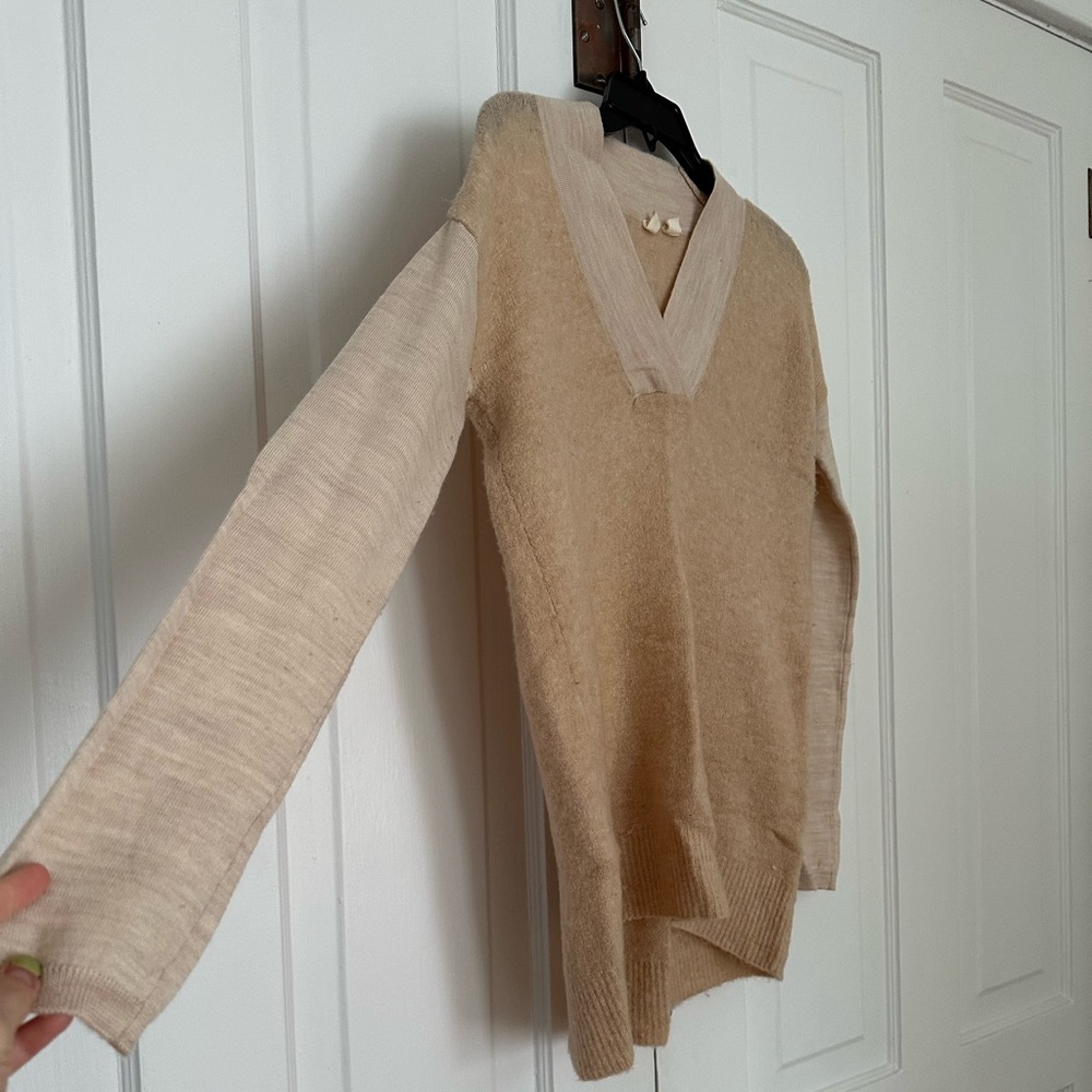 Cozy Nude Colored Moth by Anthropologie Sweater • Size S • EUC! - Picture 2 of 8